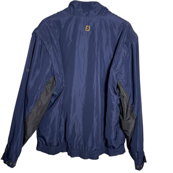 Footjoy Dryjoys Convertible Jacket Vest mens size Large Black & Blue - Picture 4 of 9